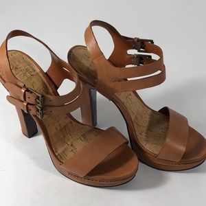 Ralph Lauren Terra Cotta Heels w/Open Toe size 8
